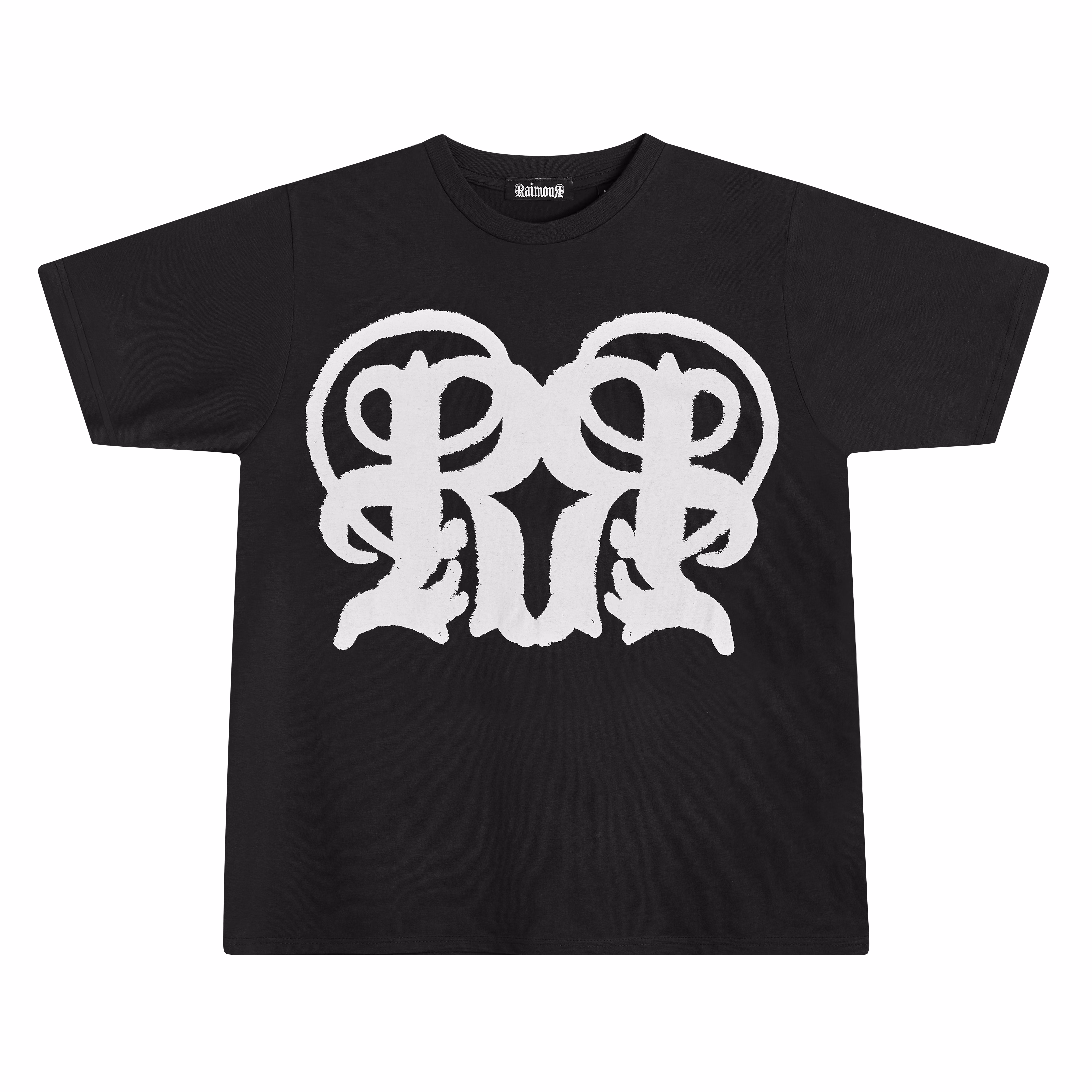 Camiseta negra monograma